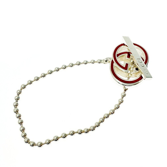 Gucci Silver Interlocking Ball Chain Bracelet - Picture 2 of 7